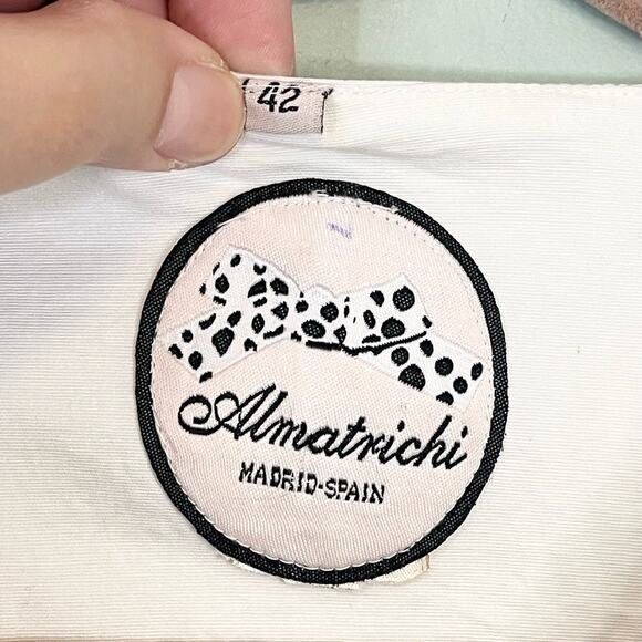 Almatrichi Womens Colorful Embroidery Floral Surplice Wrap-Around Dress Size 10 - Picture 11 of 16